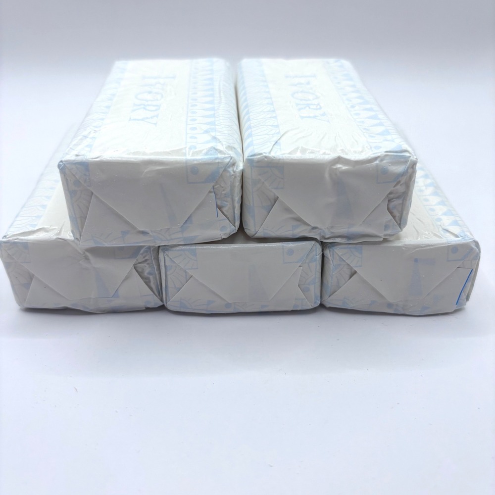 Lot of 5 Vintage Ivory Soap Large Size Bar Original Wrapper Procter Gamble New